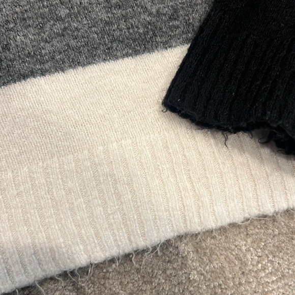 Express Mock Neck Striped Sweater - Picture 8 of 11